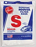 Hoover Futura,Spectrum & Windtunnel Type S Canister Vacuum Regular Paper Bags 3 PK # 4010064S
