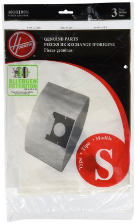 12 Hoover HEPA Windtunnel Allergy Vacuum Type S Bags, Futura,…