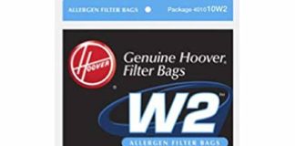 Hoover Type W2 Allergen Bag (3-Pack), 401010W2